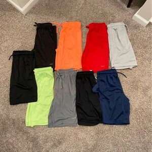 9 pairs of size XL 14-16 boys Dri fit shorts